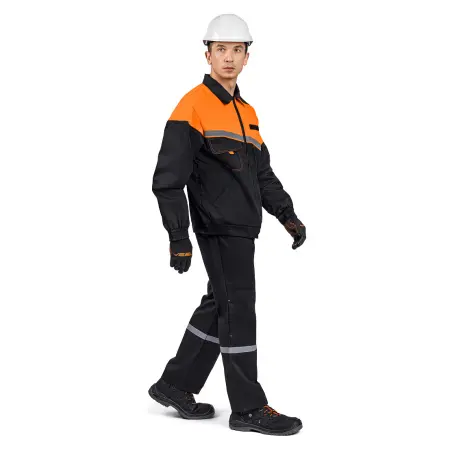 Костюм ЕНИСЕЙ с БР (черный/оранжевый)