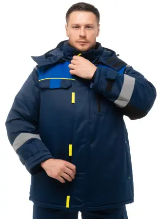 Костюм БРУКЛИН зимний (т.синий/васильковый)