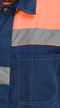 Костюм RONTA KS812 с ПК (т.синий/оранжевый)