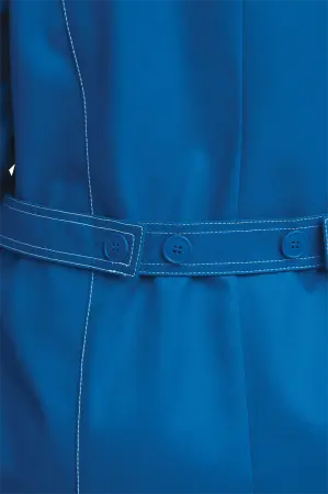 Халат КМ-10 ЛЮКС женский (василек/т.синий)