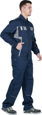 Костюм КОНФОРМ с БР (т.синий/серый)