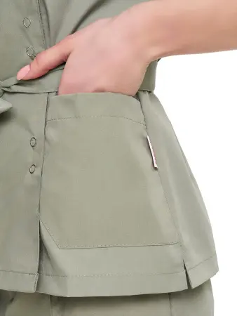 Костюм ЮМЕЛИЯ женский с БР (зеленый) женские медицинские