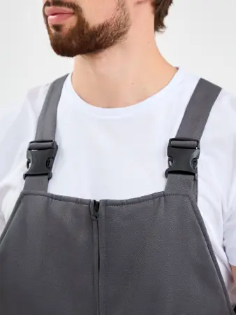 Костюм ТРУЖЕНИК-УЛЬТРА-2 СОП зимний с ПК (т.серый/красный)