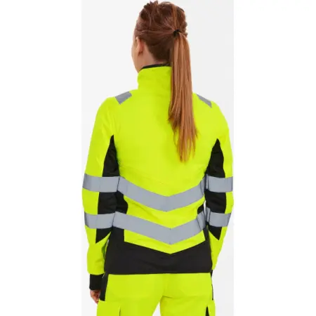 Сигнальная куртка ENGEL GALAXY 1156-237 женская софтшелл (сигнальный желтый/черный)
