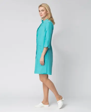 Халат ЛИРА женский медицинский (бирюзовый) женские медицинские