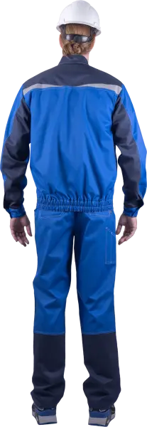 Костюм КМ-10 ЛЮКС летний с БР (василек/т.синий)