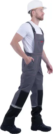 Костюм КМ-10 ЛЮКС летний с ПК (серый/красный)