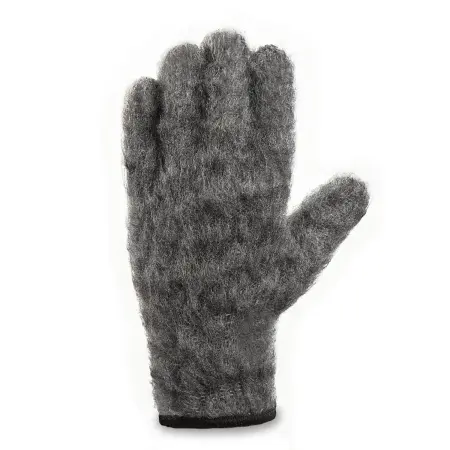 Перчатки шерстяные одинарные с внутренним начесом и антискользящим покрытием (серый)