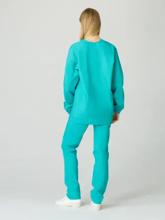 Костюм ХАССП-БАЗА женский с БР (бирюзовый) женские медицинские