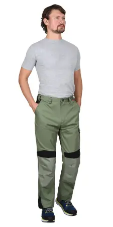 Брюки ЦИТРИН (светло-оливковый/черный)