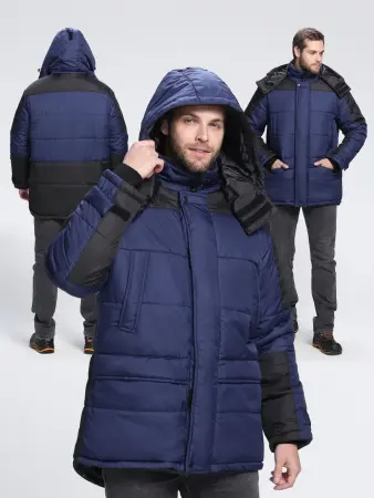 Куртка ЕВРОПА зимняя (т.синий/черный)