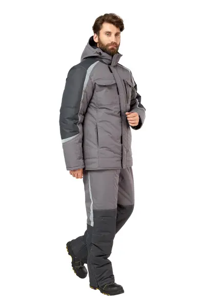 Костюм ФИЛИГИР зимний с БР (серый/т.серый)