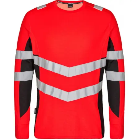 Футболка ENGEL SAFETY L/S 9545-182 (сигнальный красный/черный)