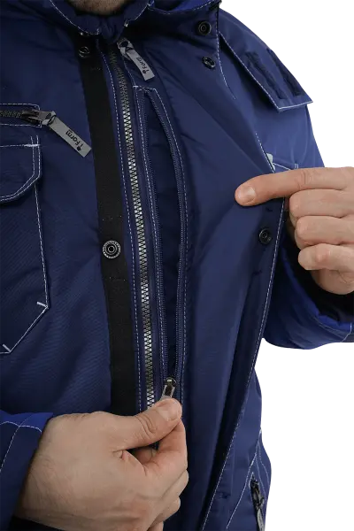 Куртка ЭДВАНС зимняя (синий/васильковый)