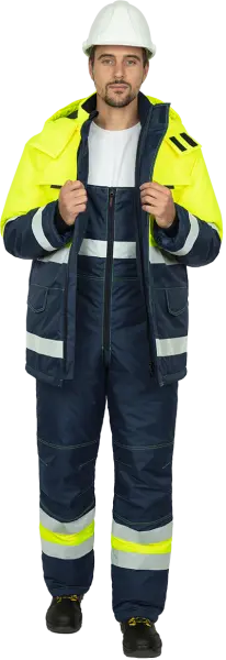 Костюм БРАЙТ зимний с ПК (желтый/синий)