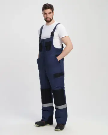 Костюм ВЕКТРОН-2 СОП зимний с ПК (т.синий/черный)