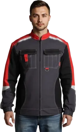 Костюм ФАВОРИТ-МЕГА ST (ФОРМУЛА) с ПК (серый/черный/красный) Костюм ФАВОРИТ-МЕГА ST (ФОРМУЛА) с ПК (серый/черный/красный)