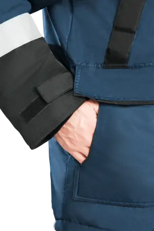 Костюм УРАГАН зимний с ПК (т.синий/черный)