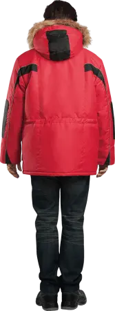 Куртка ДИКСОН зимняя (красный/чёрный)