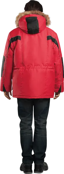 Куртка ДИКСОН зимняя (красный/чёрный)