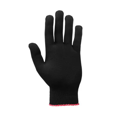 Перчатки СТАНДАРТ рабочие Х/Б с двойным ручным оверлоком (чёрный)