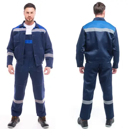 Костюм ЕНИСЕЙ с ПК (т.синий/васильковый)