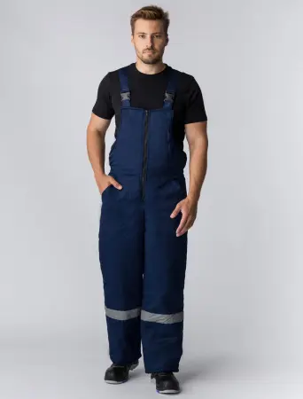 Костюм БАРРИК-2 СОП зимний с ПК (т.синий/васильковый)