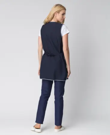 Фартук-сарафан ВИШНЯ женский (т.синий)