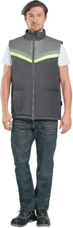 Жилет ВЬЮГА зимний (т.серый/серый)