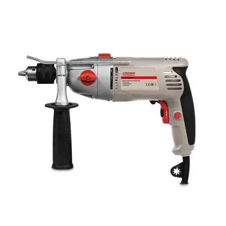 Дрель ударная CROWN CT10034 1050Вт 0-1200/0-2800об/мин 0-19200/0-44800уд/мин КП 1,5-13мм