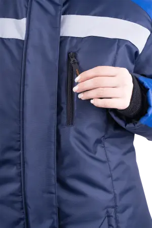 Костюм РОУД женский зимний с ПК (т.синий/василек) Костюм РОУД женский зимний с ПК (т.синий/василек)