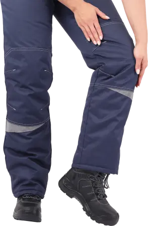 Костюм КМ-10 ЛЮКС жен. зимний c БР (василек/т.синий)