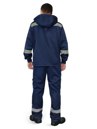 Костюм ГРАНЬ с капюшоном с ПК (синий)