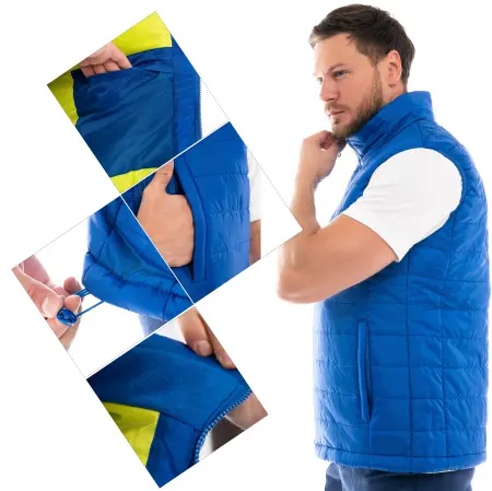 Жилет КАНАДА зимний (васильковый/салатовый)