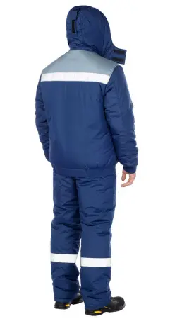 Костюм ТРАНЗИТ зимний с ПК (синий/серый)