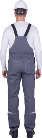 Полукомбинезон ТУРБО SAFETY (серый/чёрный/красный)
