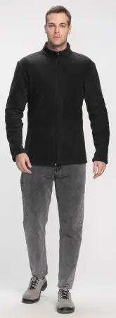 Куртка ТАЙФУН флис (черный)