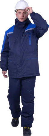 Куртка СПЕЦ зимняя (т.синий/васильковый)