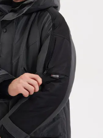 Куртка ПРЕМЬЕР зимняя (серый/черный)