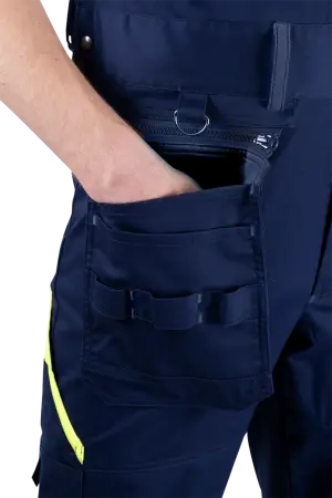 Полукомбинезон ACTIVE FLEX / АКТИВ ФЛЕКС (т.синий/флуоресцентный желтый)