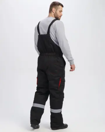 Костюм ТИТАН-УЛЬТРА CH зимний с ПК (черный/красный)