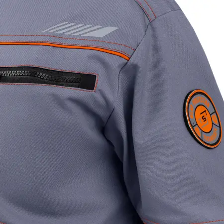 Костюм РИВЕР с БР (серый/черный/оранжевый)