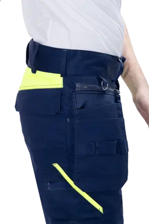 Брюки ACTIVE FLEX / АКТИВ ФЛЕКС (т.синий/флуоресцентный желтый)