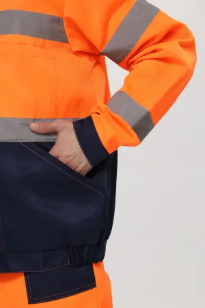 Костюм ДОРОЖНИК ОЛИМП с ПК (оранжевый/т.синий) Костюм ДОРОЖНИК ОЛИМП с ПК (оранжевый/т.синий)