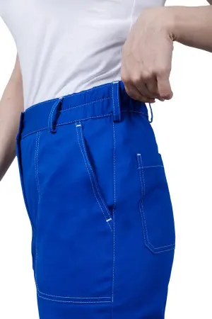 Костюм РАЦИОНАЛИЗАТОР женский с БР (василёк/серый)