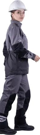 Куртка ЭДВАНС женская (серый/т.серый/черный)