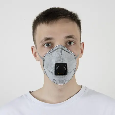 JS-8626 Полумаска Mircon противоаэрозольная с клапаном класс защиты FFP2 NR D ОТГРУЗКА КРАТНО 10 ШТ