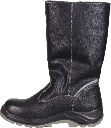 Сапоги TURBO ПУ/нитрил высокие с КП и КС нат.мех (черный)