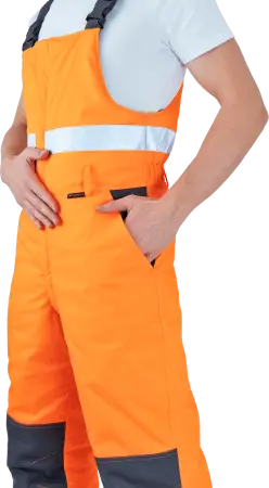 Костюм РЕФЛЕКТ-2 зимний с ПК (оранжевый/серый)