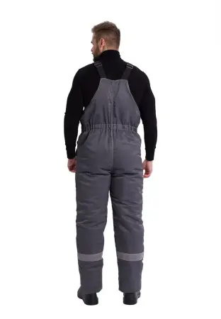 Костюм ВЬЮГА зимний с ПК (т.серый/красный)